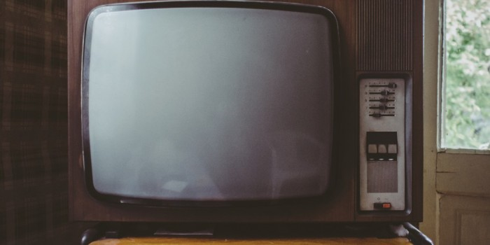 old vintage tv e-waste