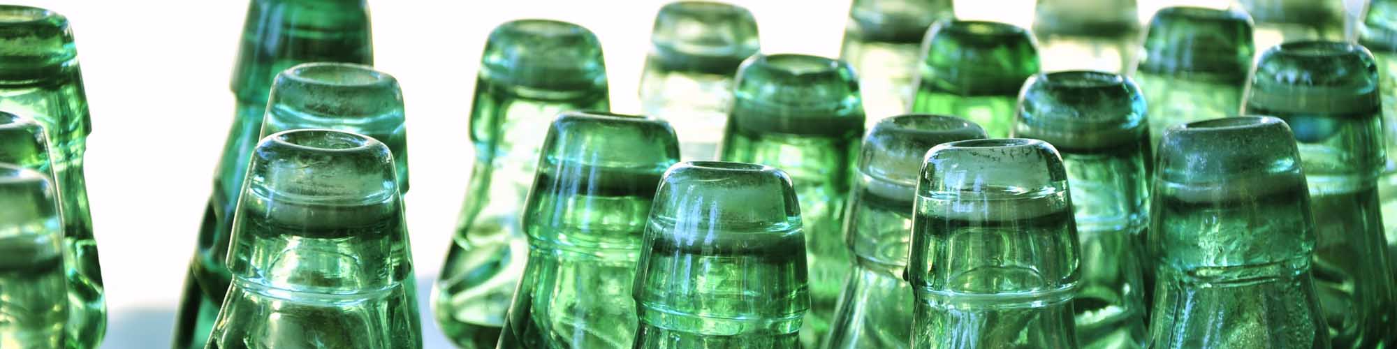 glass bottles