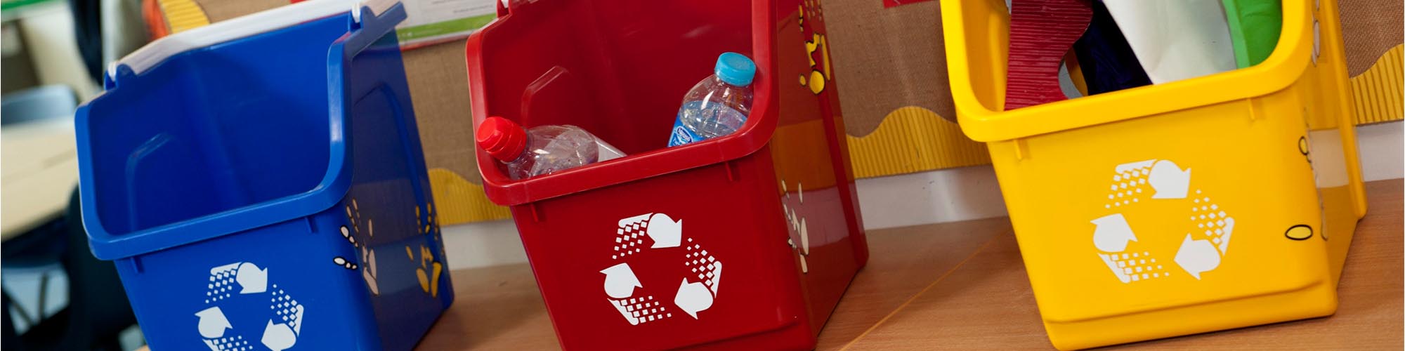 kids recycling containers