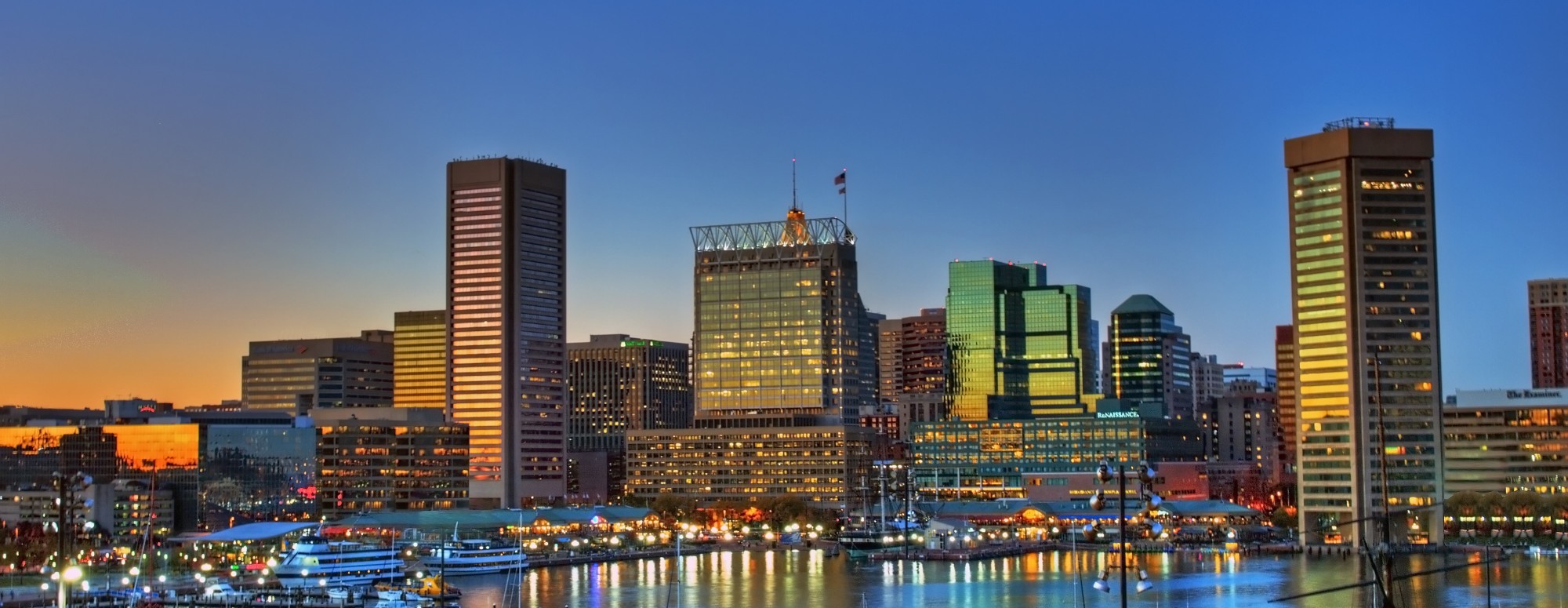 Baltimore Inner Harbor Sunset