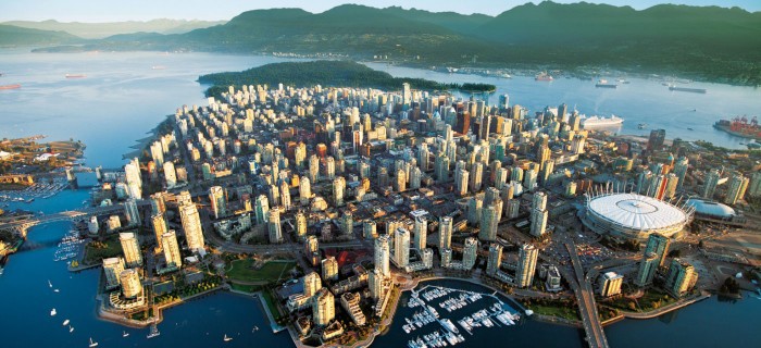 Aerial of Vancouver Downtown