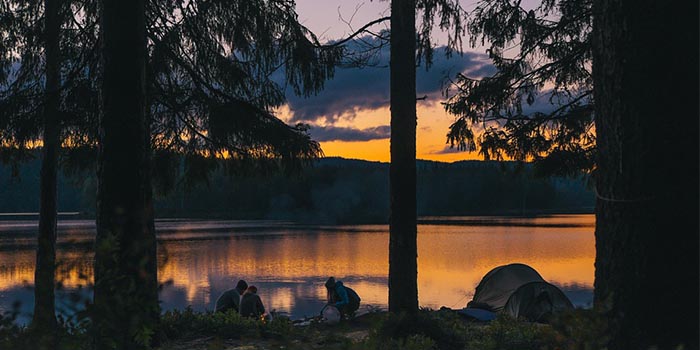 Sunset on the lake