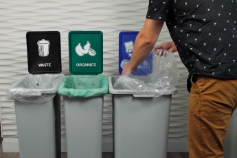 office bin waste station