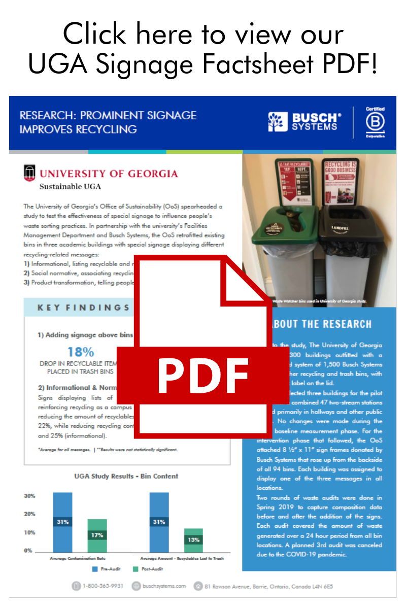 UGA bin signage factsheet pdf download icon