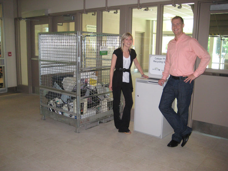 GEEP cell phone recycling Busch Systems Custom Recycling Containers