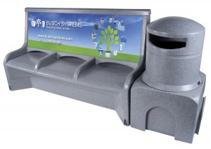 The Urbin waste collection bench