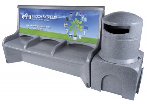 The Urbin waste collection bench The Urbin waste collection bench