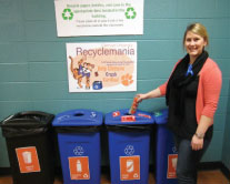 Recycle Bins in Clemson University 
