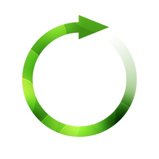 Recycling Logo Green Circle