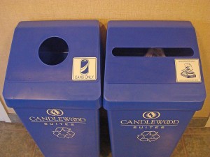 Candlewood Hotel Recycling Bins