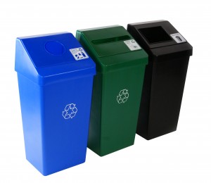 Centralized Recycling Bins