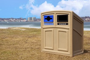 Outdoor Recycling & Waste Station