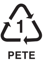Plastic Recycling Symbol 1 PETE
