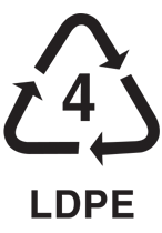 Plastic Recycling Symbol 4 LDPE