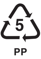 Plastic Recycling Symbol 5 PP