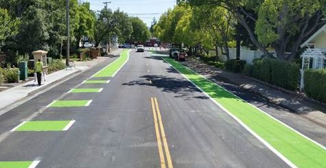 recycled glass road