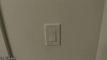 Turning off light switch