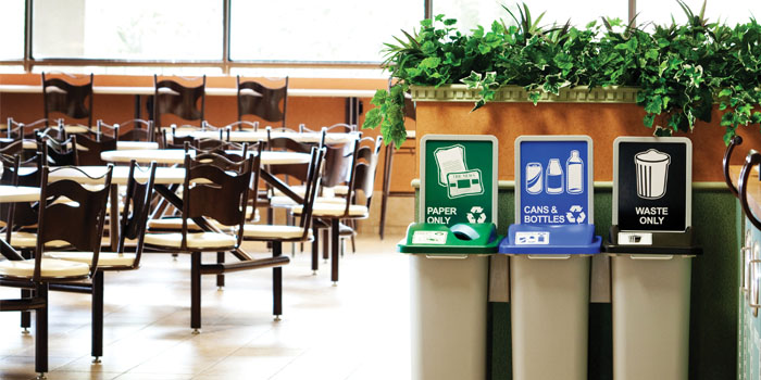 Busch Systems Waste Watcher in cafeteria
