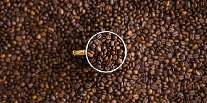 Coffee Cup with Coffee Beans