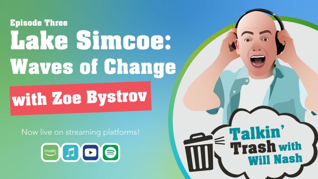 Podcast Episode title: Waves of Change beside logo for Talkin' Trash with Will Nash