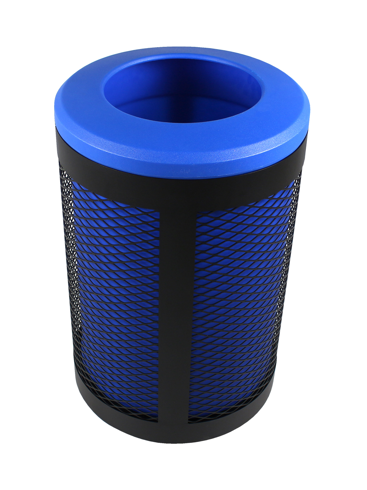 Busch Systems Toronto single stream container with blue liner and blue standard lid