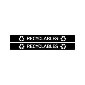 EVOLVE - Label - Cube - Recyclables - Full - Black-White