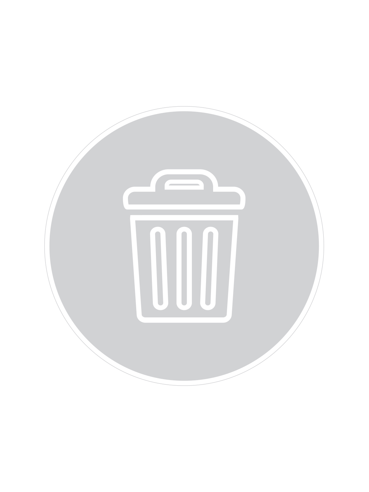 SPECTRUM - Label - Waste - Clear-White - Busch Systems US
