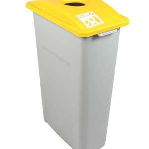 WASTE WATCHER - Single - Kit - Cans & Bottles - Circle - Grey-Yellow
