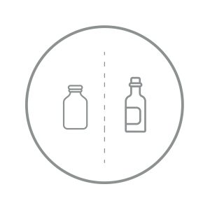 SPECTRUM - Label - Glass - Clear-Silver
