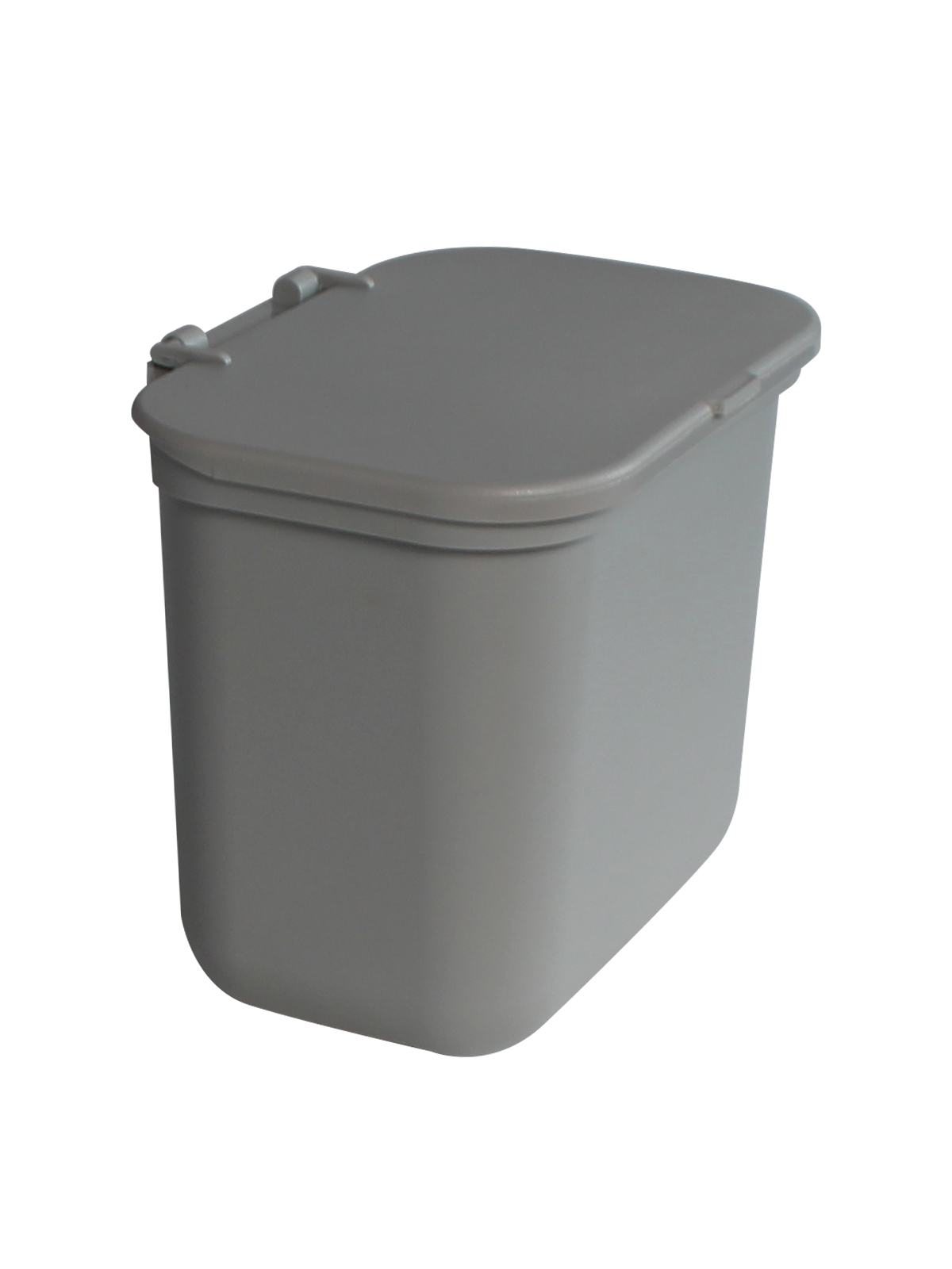 HANGING WASTE BASKET – Single – Kit – Solid Lift – Grey