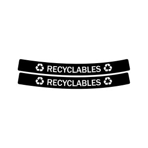 EVOLVE - Label - Ellipse - Recyclables - Full - Black-White