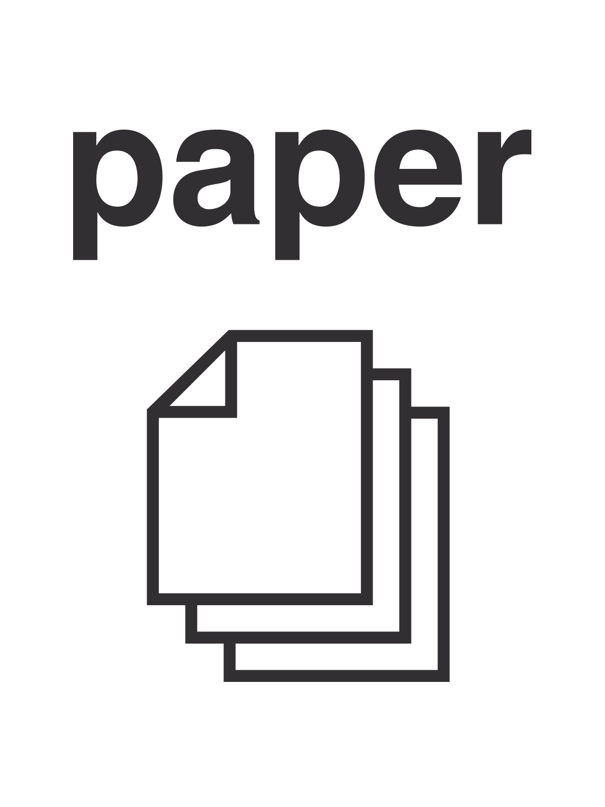 VANTAGE – Label – Paper – Black