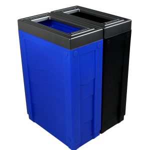 EVOLVE - Double - Kit - Recyclables-Waste - Full - Blue-Black