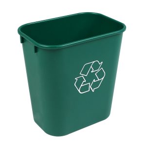 RECYCLING & WASTE BASKET - Body - 14 Q - Mobius Loop - Dark Green
