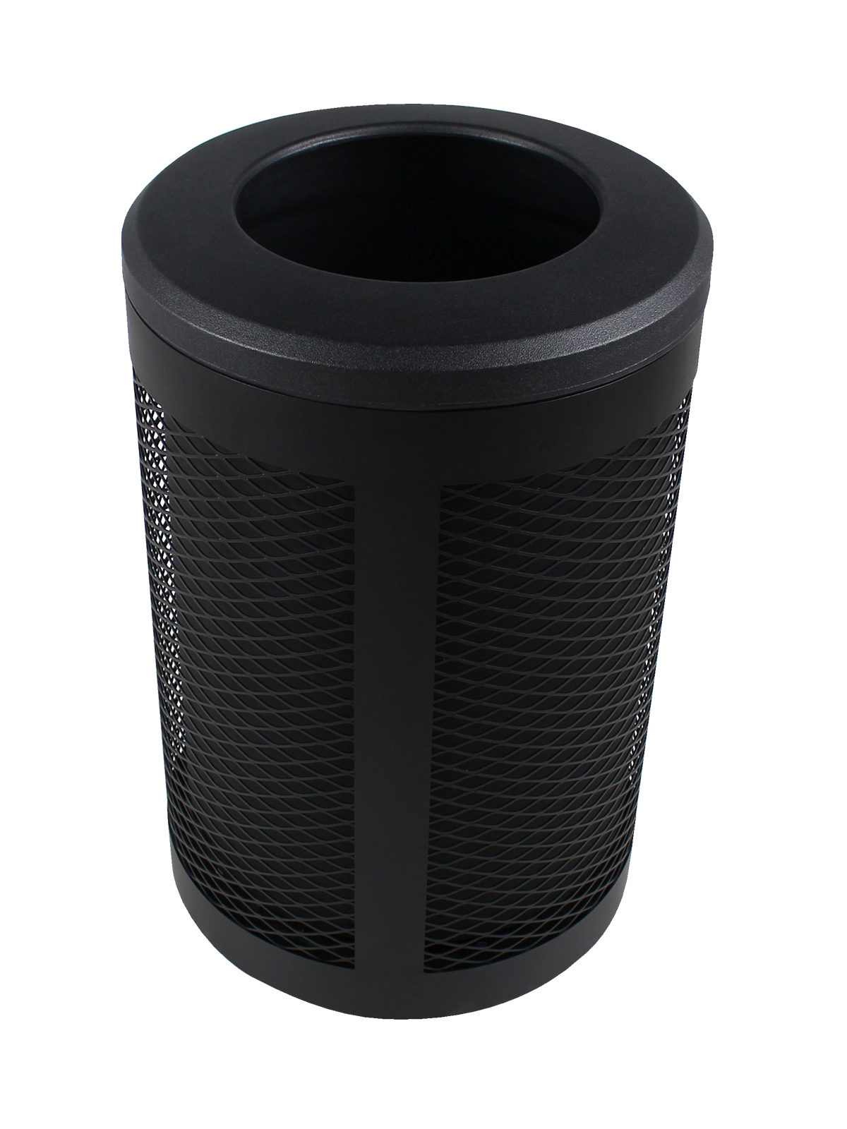 Busch Systems Toronto single stream waste container with black liner and black standard lid