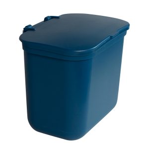 HANGING WASTE BASKET - Single - Kit - Solid Lift - Blue