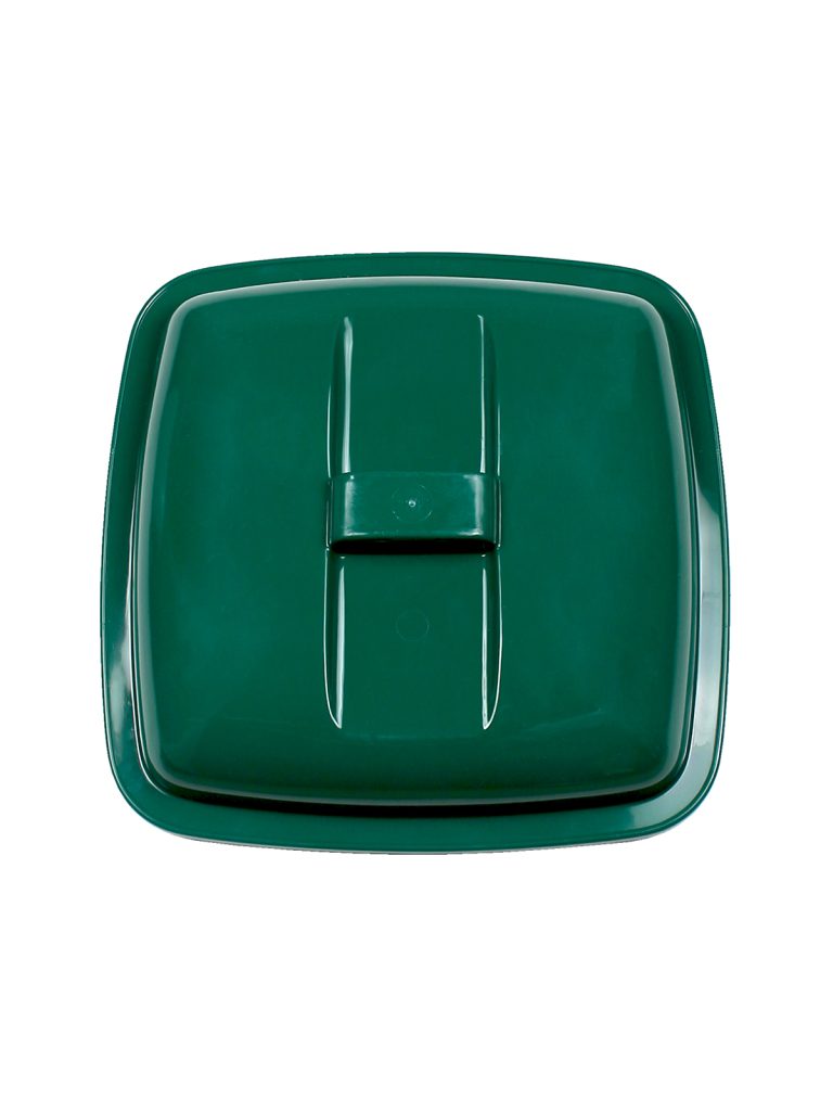 UPRIGHT – Single – Lid – 14 G – Solid Lift – Dark Green