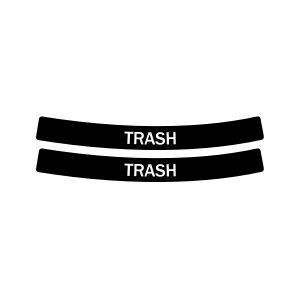 EVOLVE - Label - Ellipse - Trash - Full - Black-White