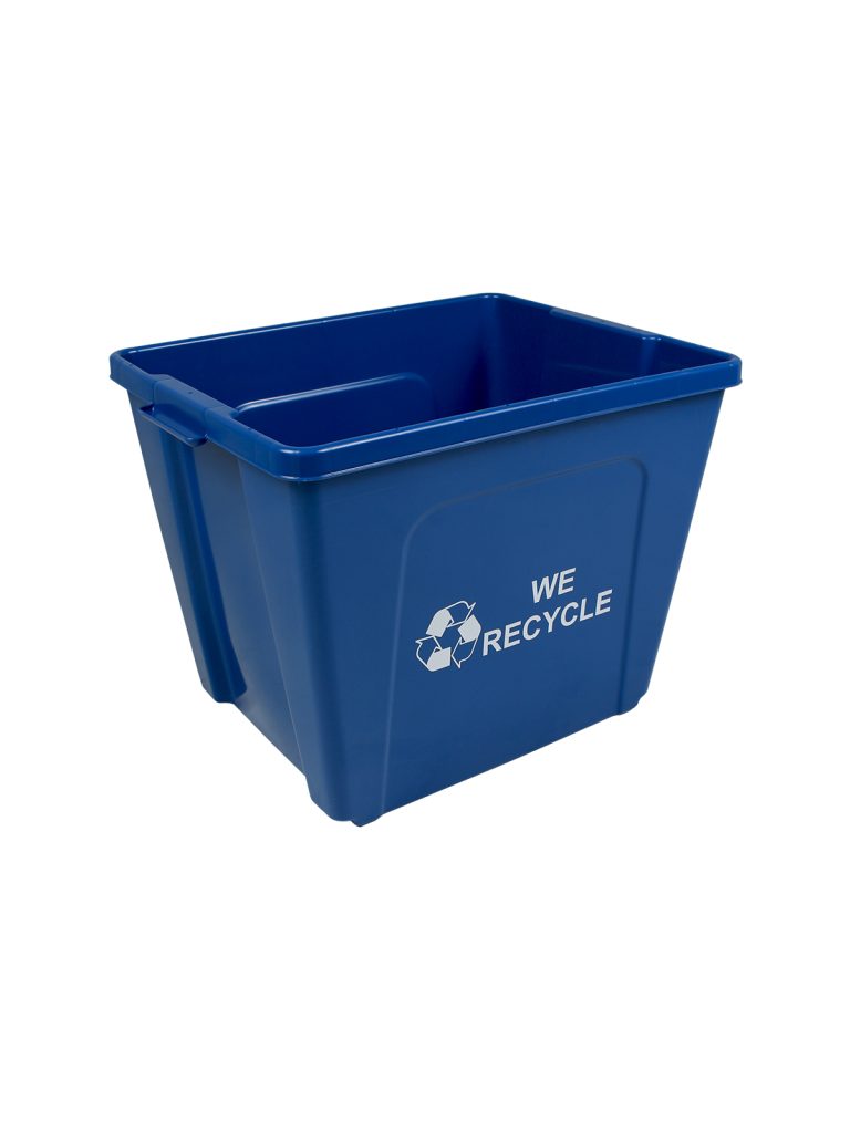 CURBSIDE – Single – Body – True 16 – Mobius Loop-We Recycle 2 Sides – Busch Blue