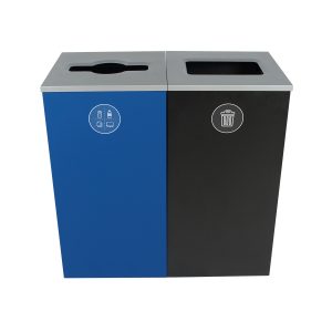 SPECTRUM - Double - Kit - Mixed Recyclables-Waste - Mixed-Full - Blue-Black