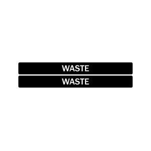 EVOLVE - Label - Cube - Waste - Full - Black-White