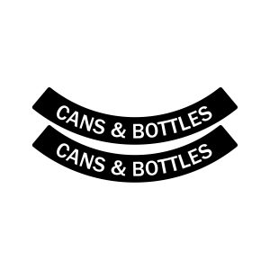EVOLVE - Label - Ellipse & Cube - Cans & Bottles - Circle - Black-White