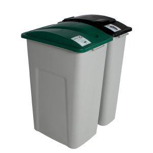 WASTE WATCHER - Double - Kit - Xl - Paper-Waste - Slot-Solid Lift - Grey-Green-Black