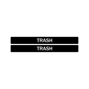EVOLVE - Label - Cube - Trash - Full - Black-White