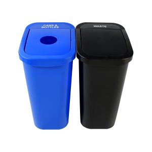 BILLI BOX - Double - Kit - 10 G - Cans & Bottles-Waste - Circle-Swing - Blue-Black