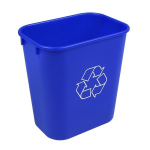 RECYCLING & WASTE BASKET - Body - 14 Q - Mobius Loop - Royal Blue