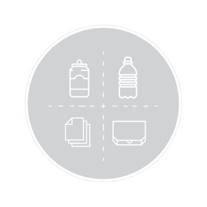 SPECTRUM - Label - Mixed Recyclables - Clear-White