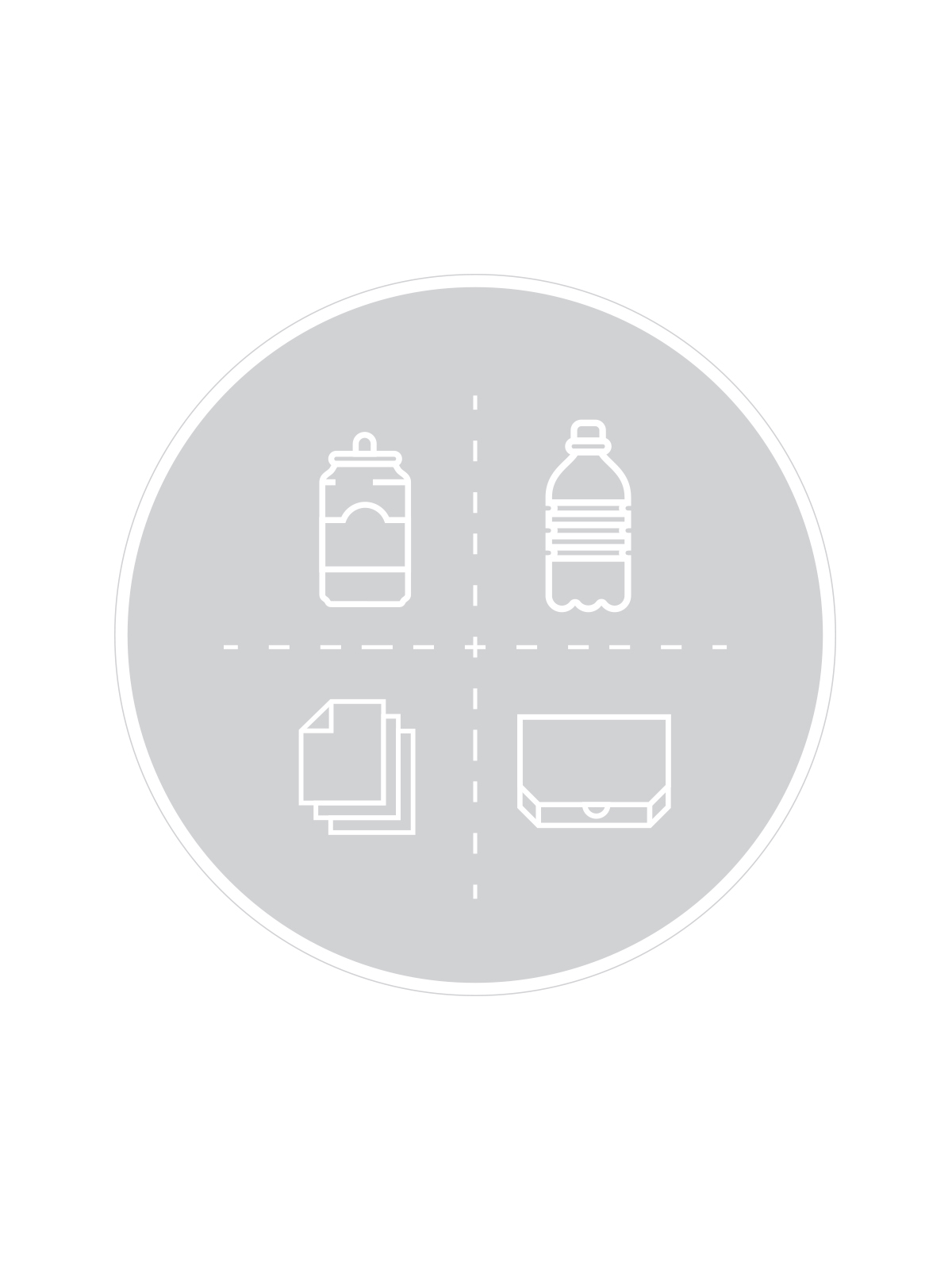 SPECTRUM – Label – Mixed Recyclables – Clear-White