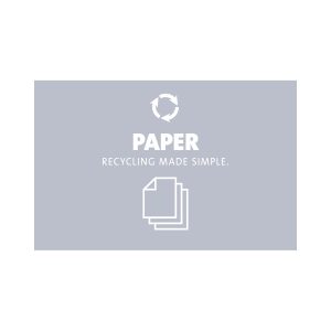 EVOLVE - Sign - Paper - Grey-White