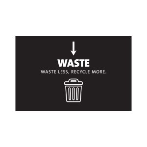 EVOLVE - Sign - Waste - Black-White